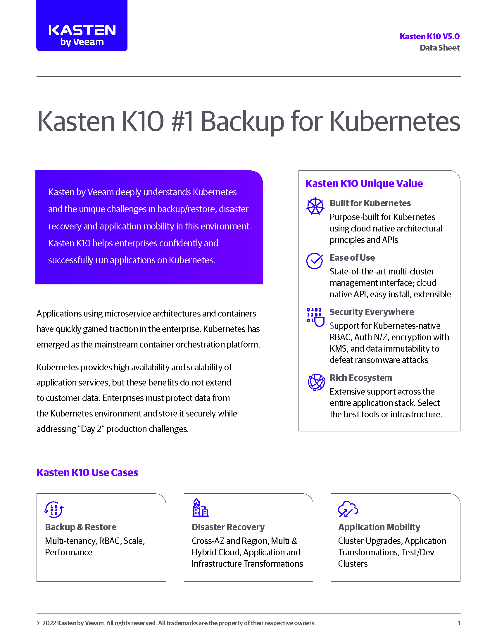 Kasten K10 Data Sheet